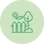 Picto pour l'aménagement de jardins et d'espaces à vivre